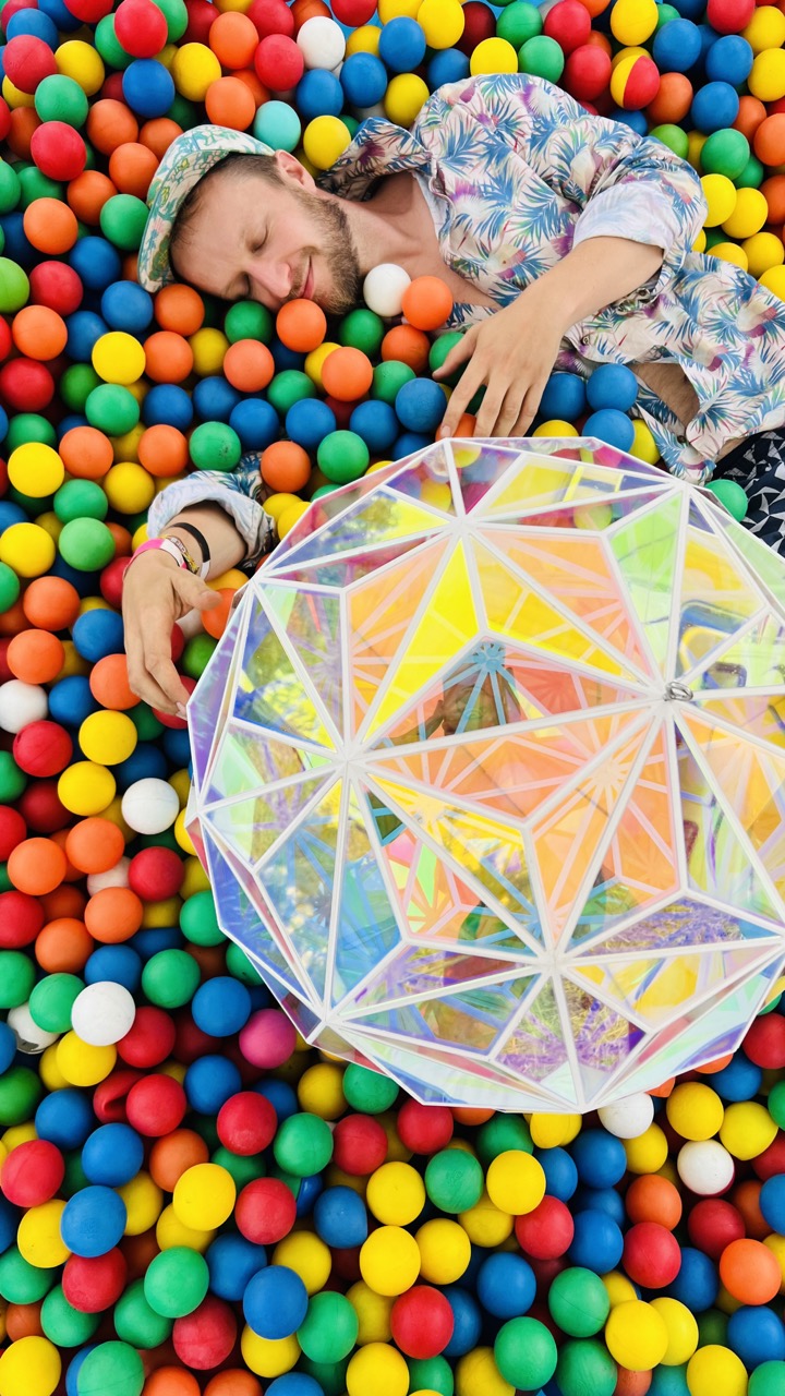 dichroic 3d printed discoball